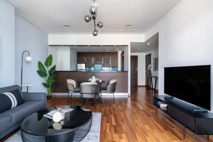 Дубай: Апартаменты Silkhaus Spacious High Floor 1bdr In Difc With Stunning Balcony