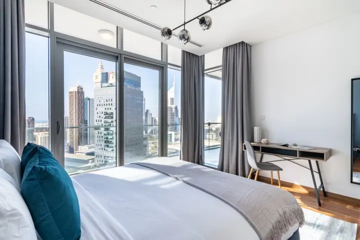 Дубай: Апартаменты Silkhaus Spacious High Floor 1bdr In Difc With Stunning Balcony