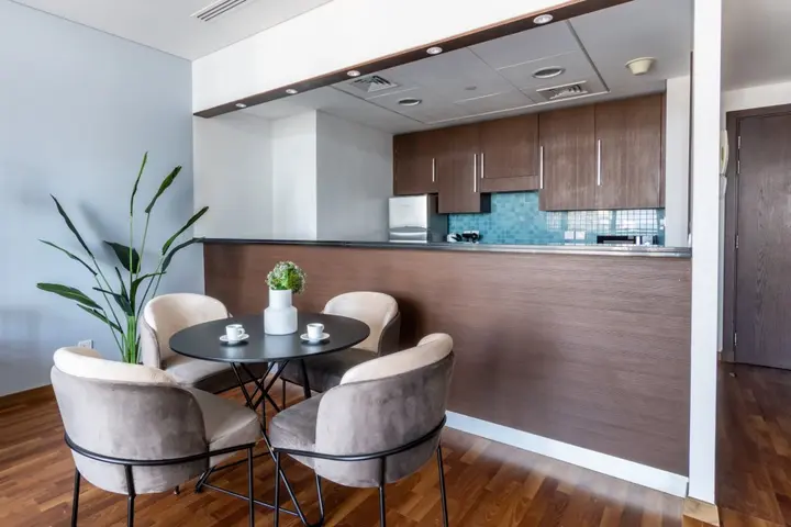 Дубай: Апартаменты Silkhaus Spacious High Floor 1bdr In Difc With Stunning Balcony