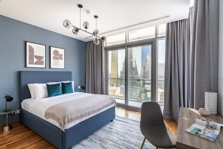 Дубай: Апартаменты Silkhaus Spacious High Floor 1bdr In Difc With Stunning Balcony