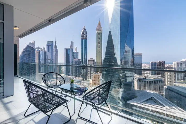 Дубай: Апартаменты Silkhaus Spacious High Floor 1bdr In Difc With Stunning Balcony