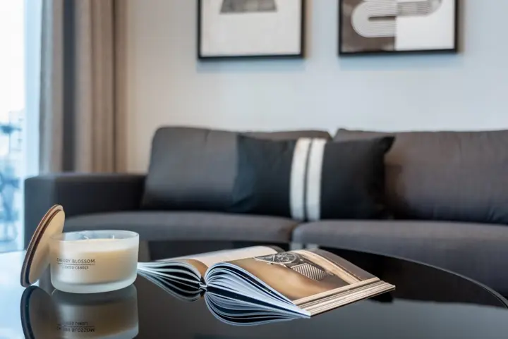 Дубай: Апартаменты Silkhaus Spacious High Floor 1bdr In Difc With Stunning Balcony