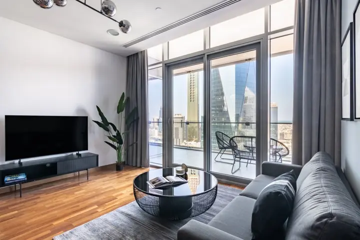 Дубай: Апартаменты Silkhaus Spacious High Floor 1bdr In Difc With Stunning Balcony
