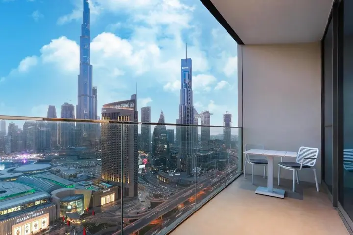 Дубай: Spacious 2BR wide open views to Burj Khalifa & Fountain