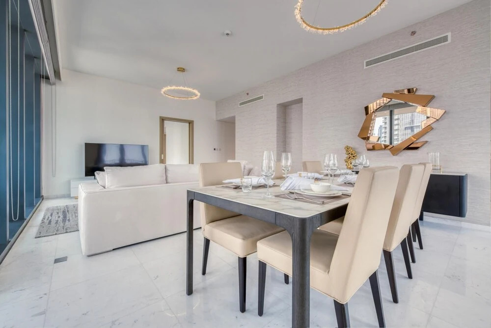 Дубай: Sea View Style and Beach Vibes 1 BR