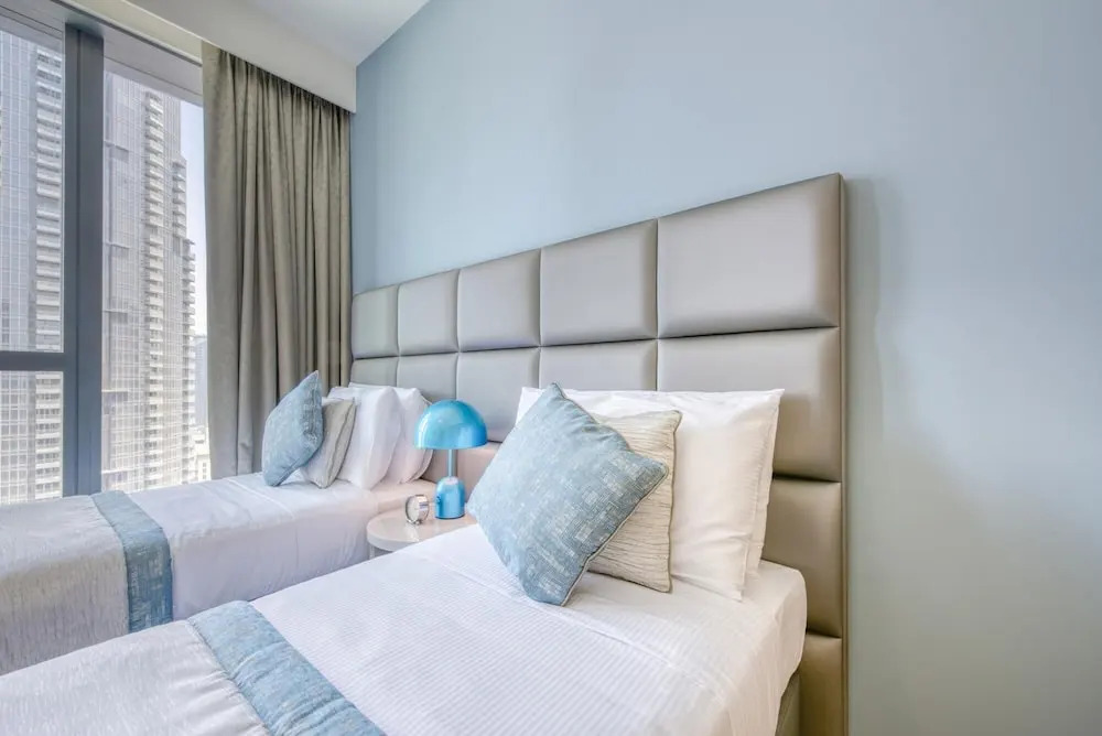 Дубай: Sea View Style and Beach Vibes 1 BR