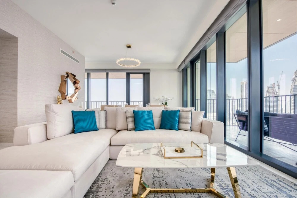 Дубай: Sea View Style and Beach Vibes 1 BR
