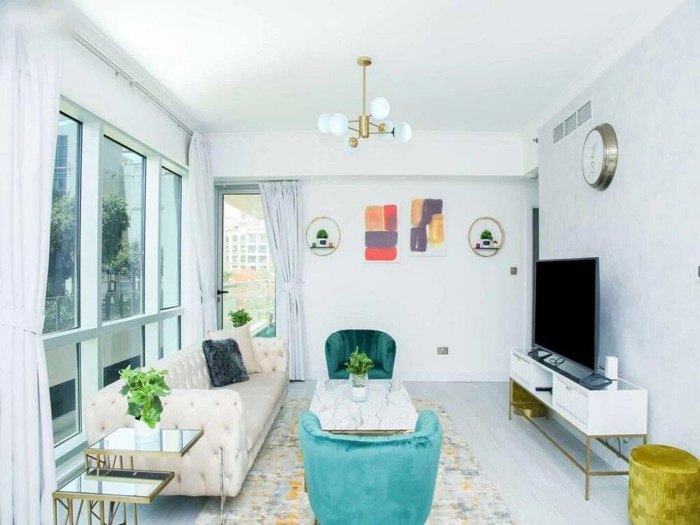 Дубай: Cozy 2BR With Balcony The Greens