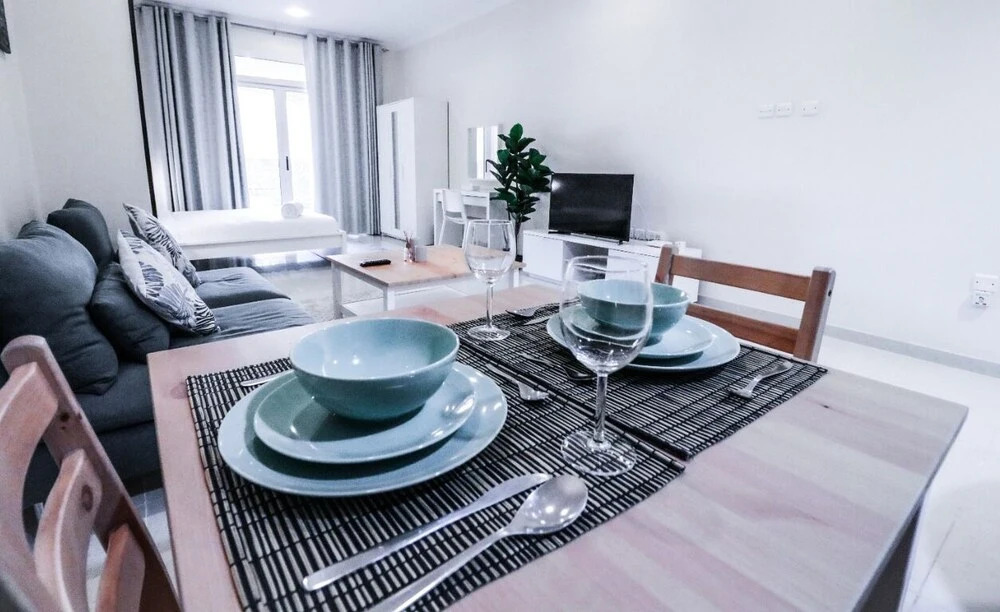 Дубай: Stylish Studio Silicon Oasis by Bnbme Homes