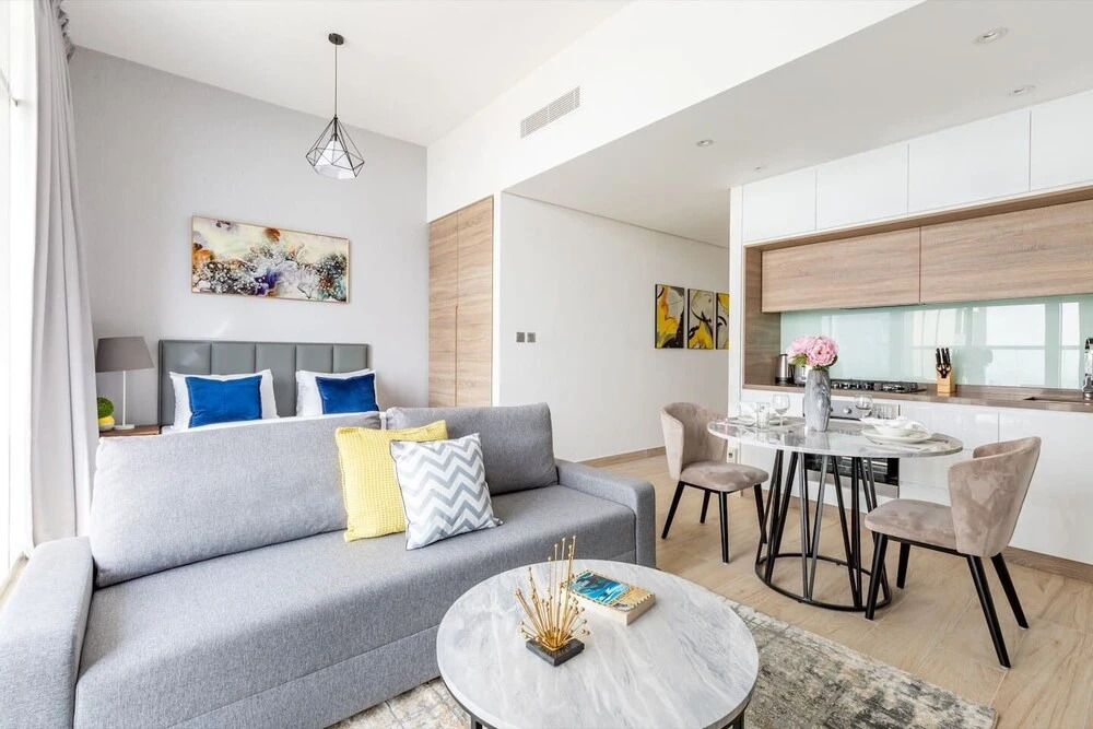 Дубай: Refined Studio Apartment in Dubai Marina