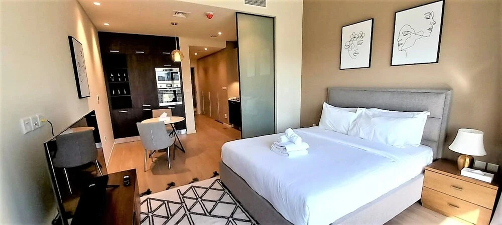 Дубай: Gorgeous Studio With Balcony Park View