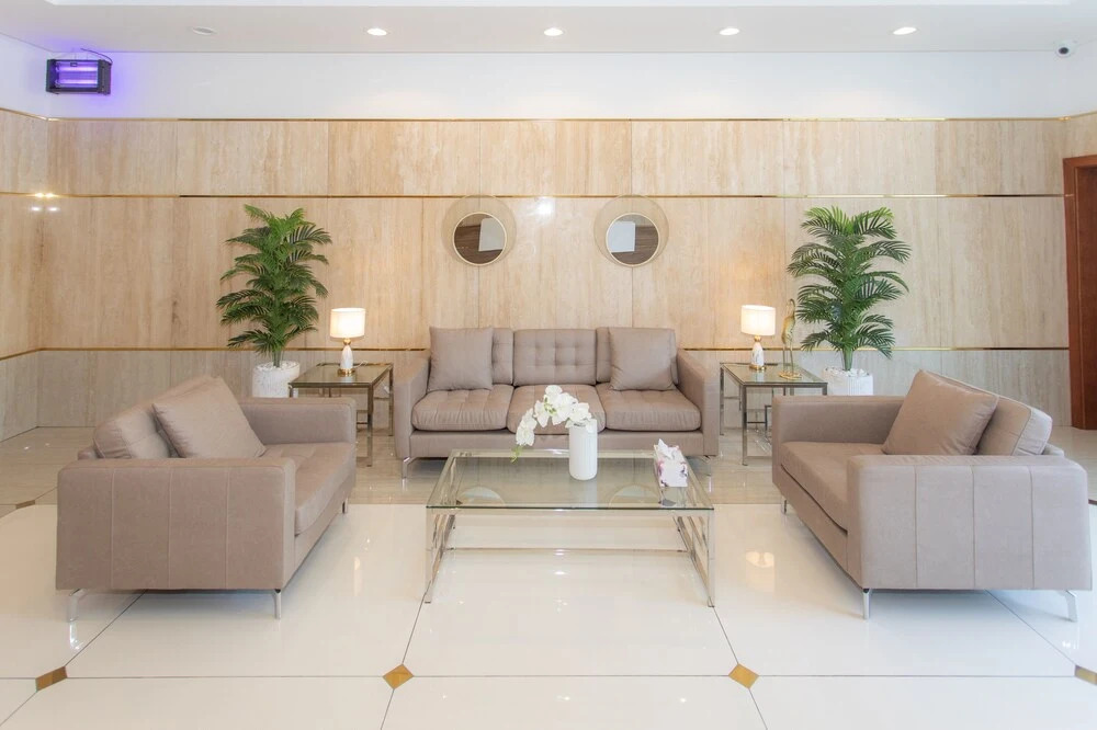 Дубай: Zen studio with panorama city views