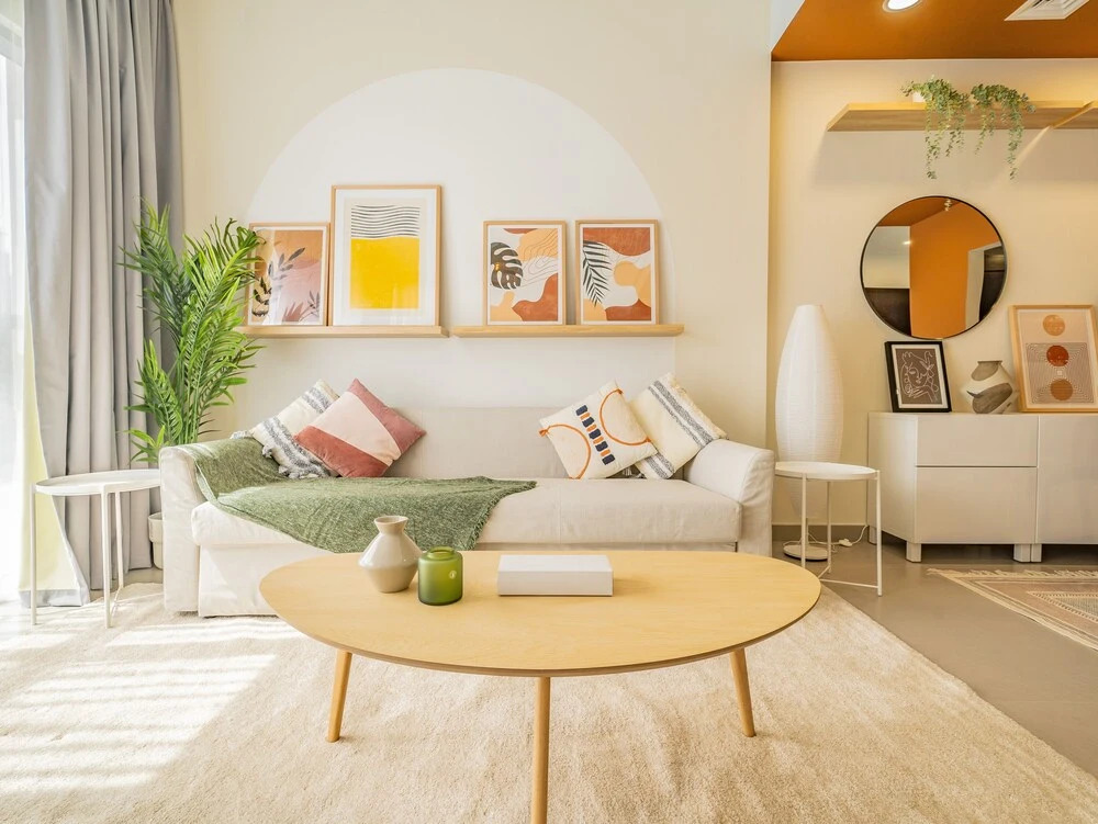 Дубай: Monty - Bohemian Treasure 1BR, 5-min to Dubai Mall
