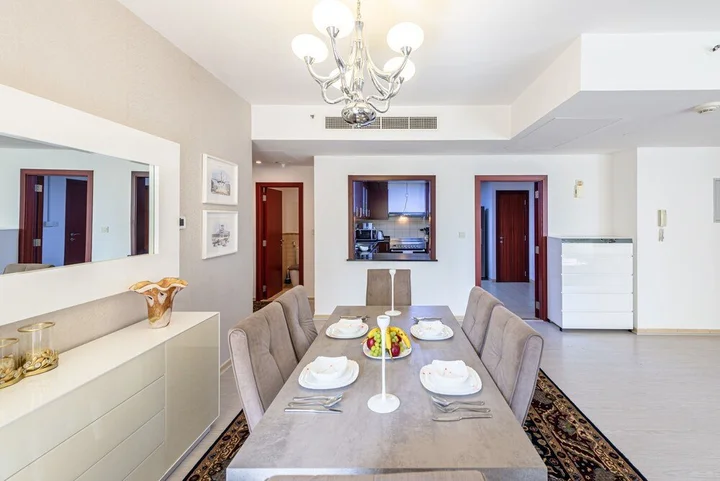Дубай: Marco Polo - Charming 3BR in JBR with Marina Views