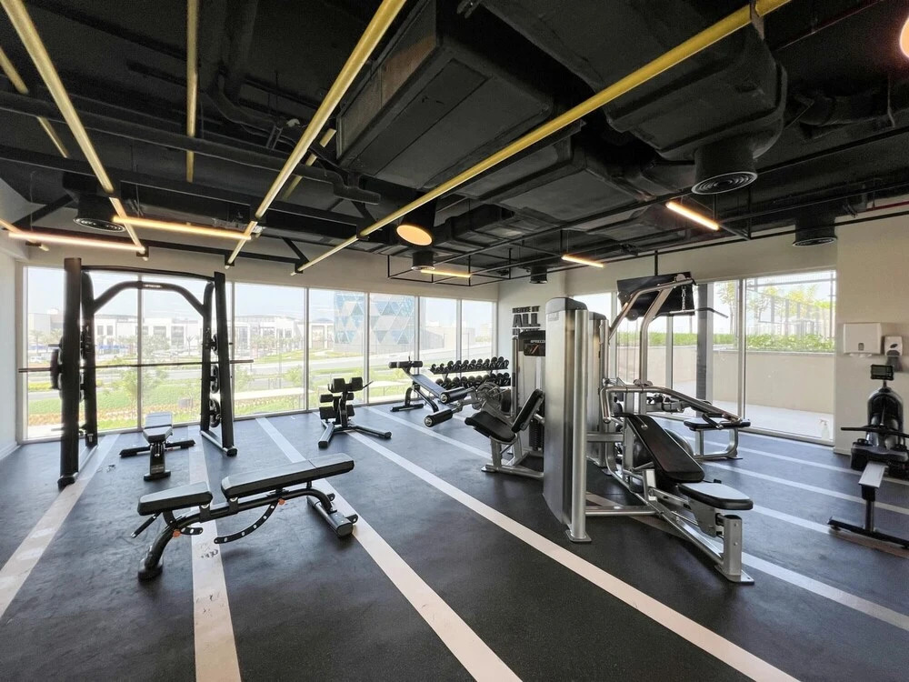 Дубай: Modern Boho 1BR Sleeps4 Balcony Pool Gym Dxbhills