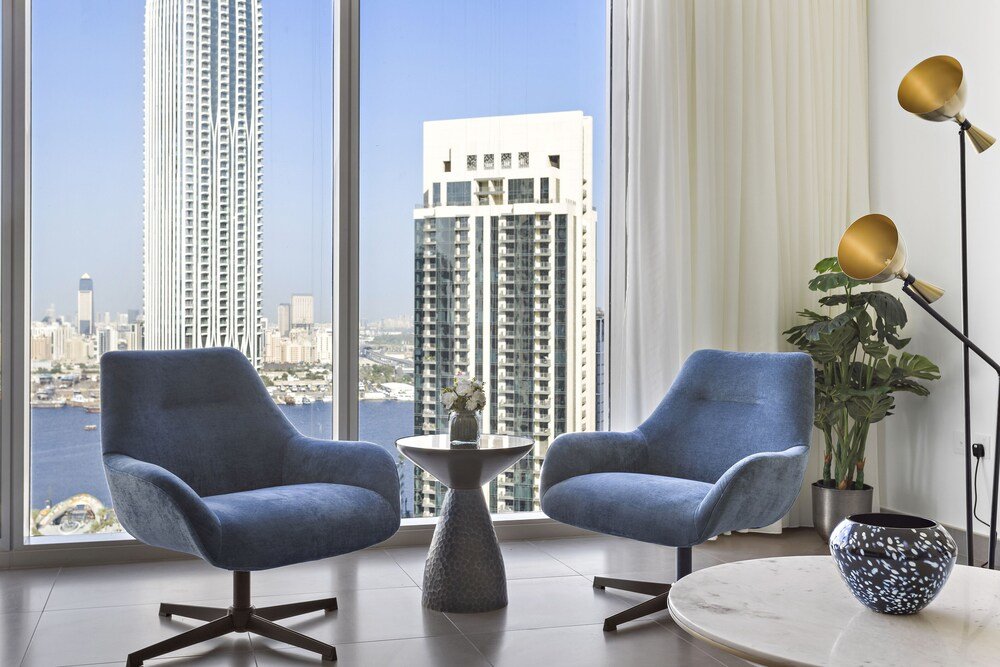 Дубай: WelHome - Luxe Apartment With Incredible View on Dubai Creek