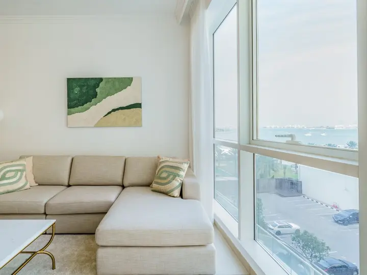 Дубай: Апартаменты Beautifully Furnished 1BR-Dubai Eye & Sea View-JBR