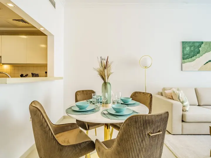 Дубай: Апартаменты Beautifully Furnished 1BR-Dubai Eye & Sea View-JBR