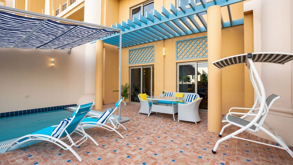 Дубай: GLOBALSTAY Unique new 3BR TH Private Pool