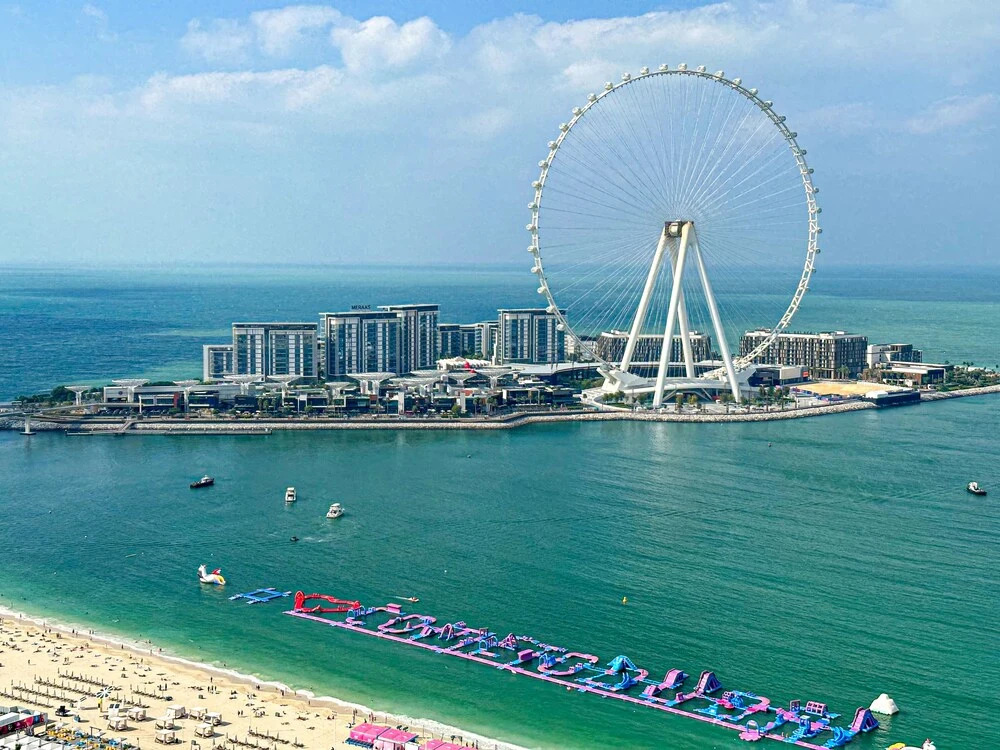Дубай: Marco Polo - Full Sea & Dubai Eye View | 2 BR | Near JBR Beach