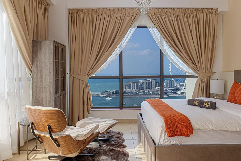 Дубай: Marco Polo - Full Sea & Dubai Eye View | 2 BR | Near JBR Beach