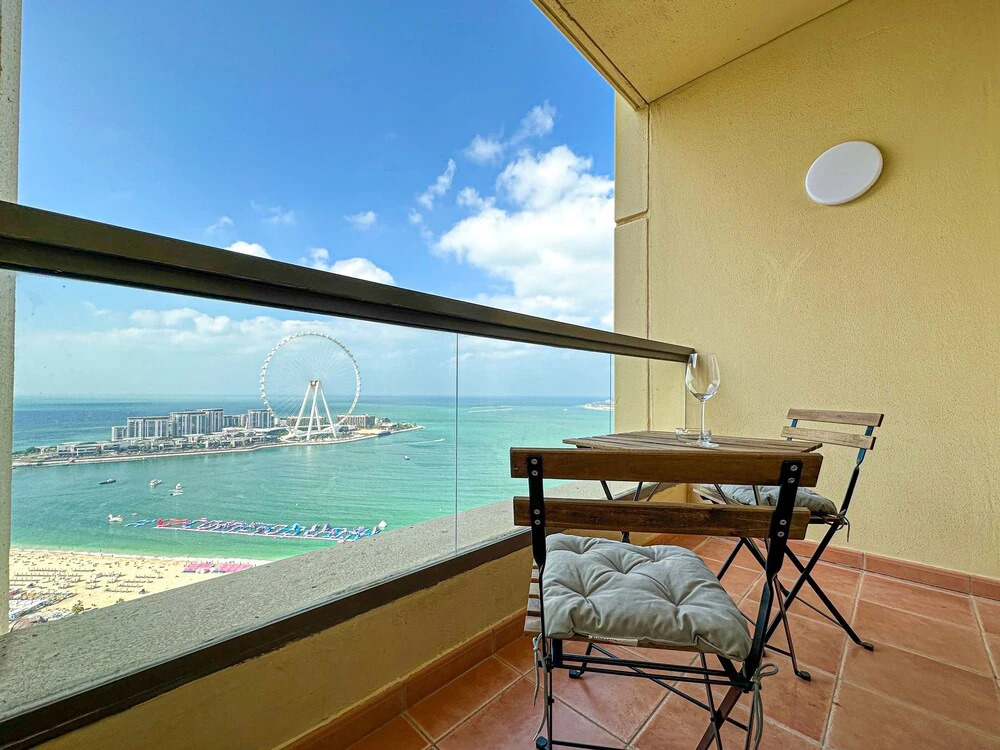 Дубай: Marco Polo - Full Sea & Dubai Eye View | 2 BR | Near JBR Beach