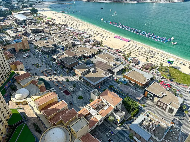 Дубай: Marco Polo - Full Sea & Dubai Eye View | 2 BR | Near JBR Beach