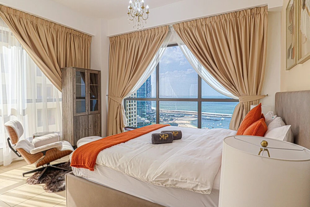 Дубай: Marco Polo - Full Sea & Dubai Eye View | 2 BR | Near JBR Beach