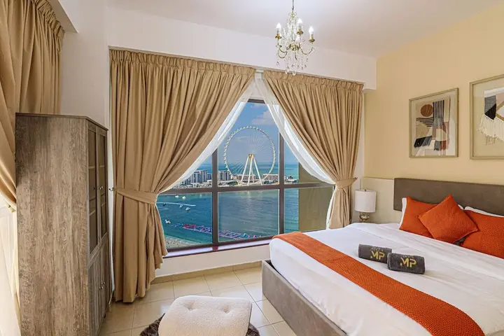 Дубай: Marco Polo - Full Sea & Dubai Eye View | 2 BR | Near JBR Beach