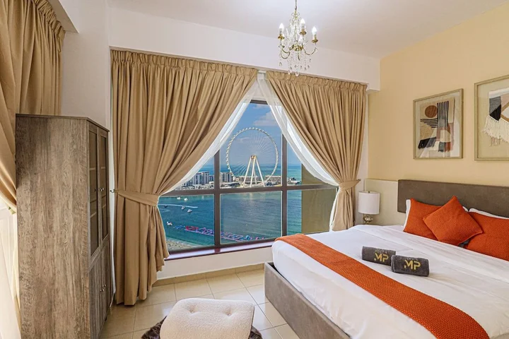 Дубай: Marco Polo - Full Sea & Dubai Eye View | 2 BR | Near JBR Beach
