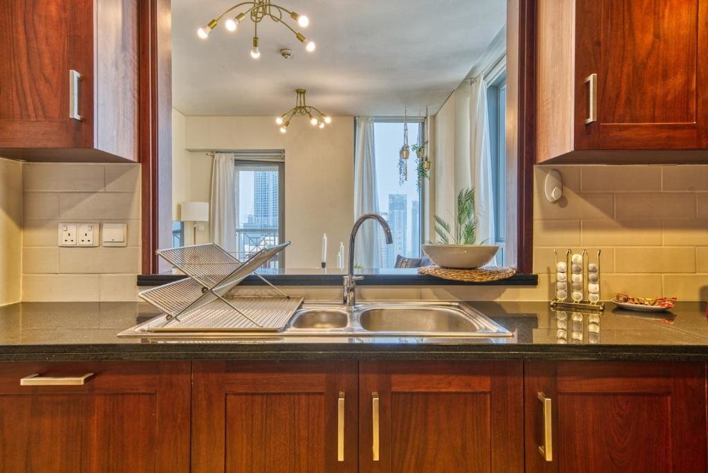 Дубай: Monty - Cozy Penthouse With Burj Khalifa and Fountain View