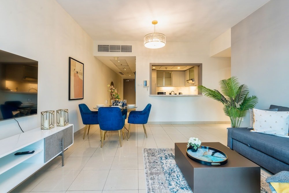 Дубай: Luxurious 1B With Opera & fountains views