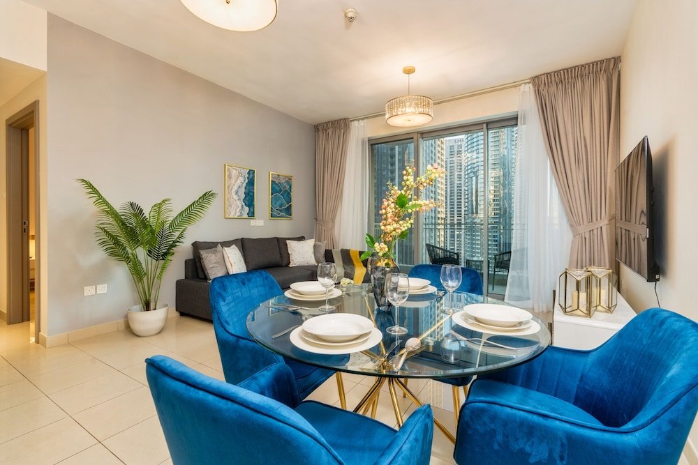 Дубай: Luxurious 1B With Opera & fountains views