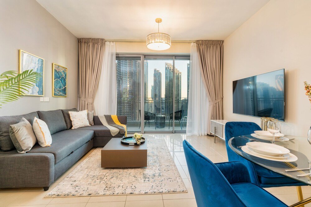 Дубай: Luxurious 1B With Opera & fountains views