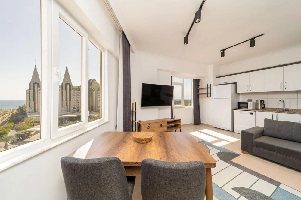Аксу: Fantastic Flat With Balcony and View in Aksu