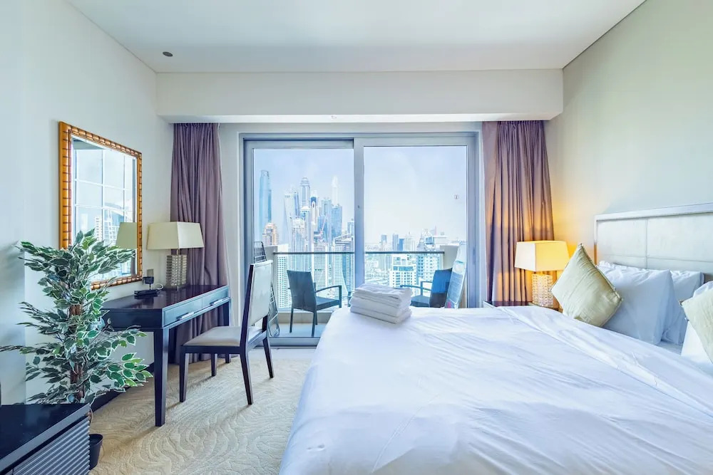 Дубай: SuperHost - Deluxe Studio with Stunning Marina Views - JW Marriott Dubai Marina