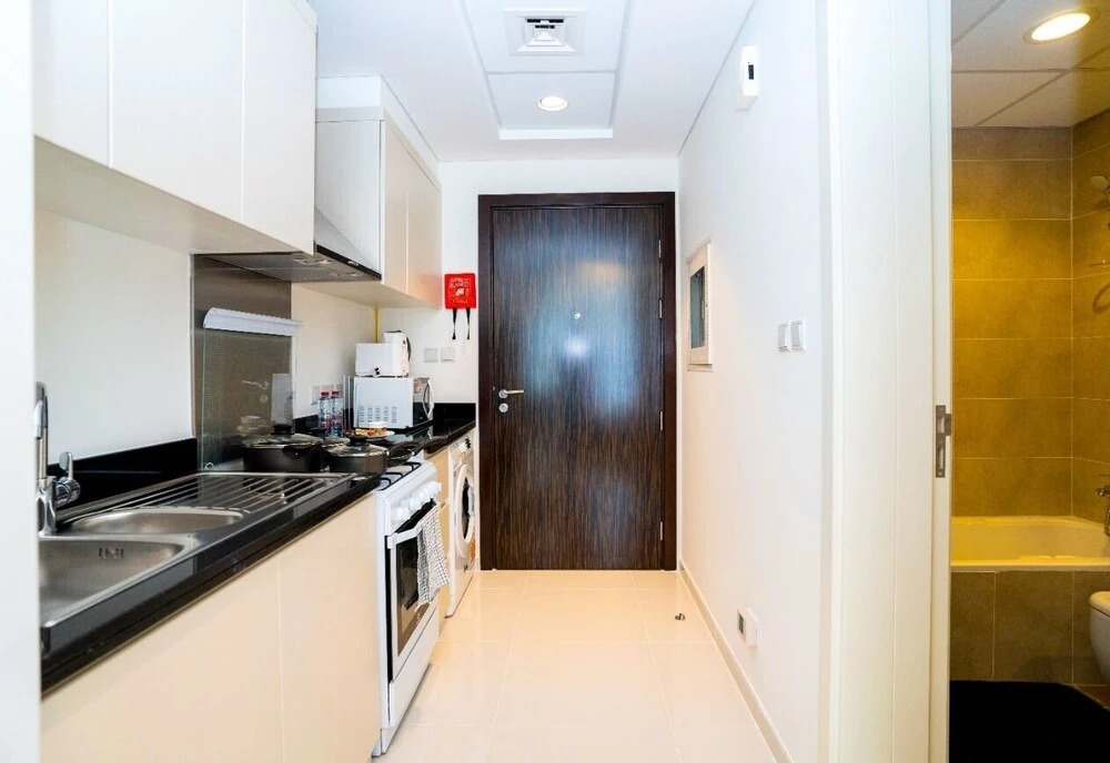 Дубай: Tanin - Stunning Dubai Skyline View From this Sleek Studio