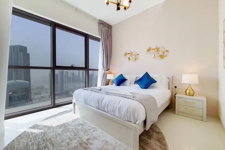 Дубай: GreenFuture - High-Rise Sleek Studio With Panoramic City Views