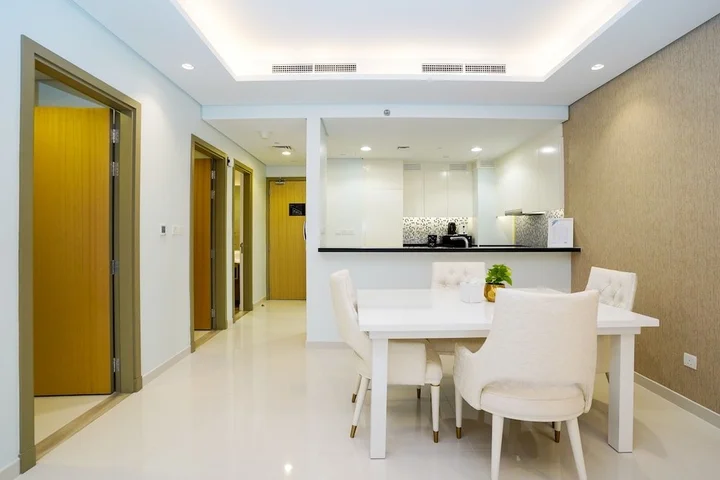 Дубай: Tanin - Chic Apt With Infinity Pool and Burj Khalifa View