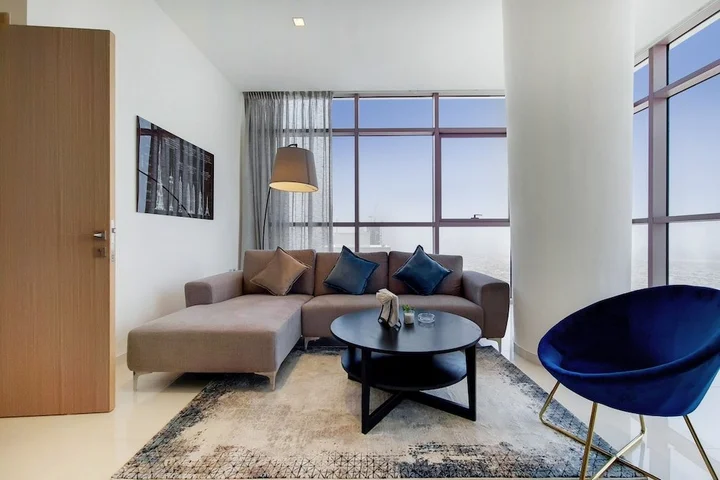 Дубай: GreenFuture - Stylish Apartment With Panoramic City Views