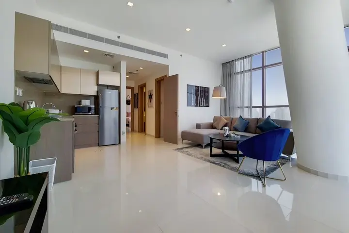 Дубай: GreenFuture - Stylish Apartment With Panoramic City Views