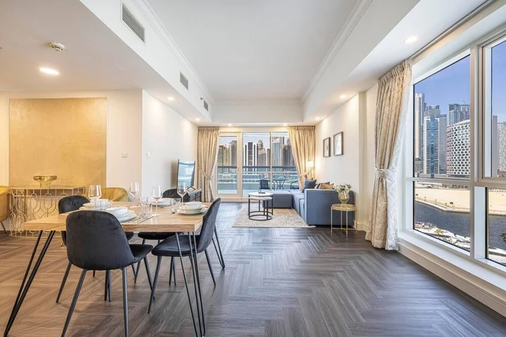 Дубай: Stylish 1br - Extra Bed With Burj Khalifa View