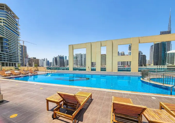 Дубай: Stylish 1br - Extra Bed With Burj Khalifa View