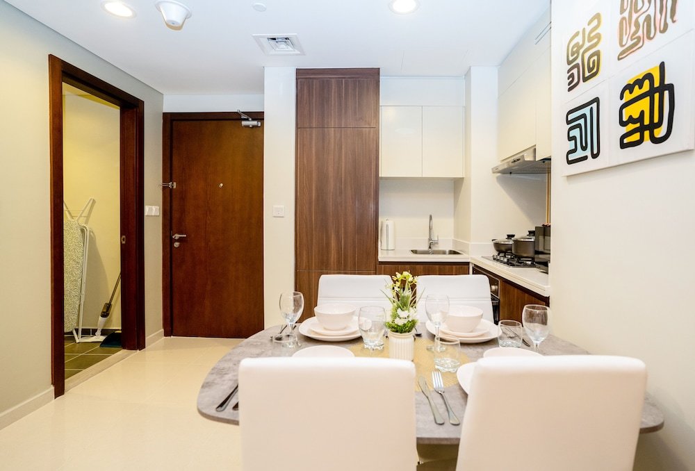 Дубай: Tanin - Fabulous Apt With Burj Khalifa View From Balcony