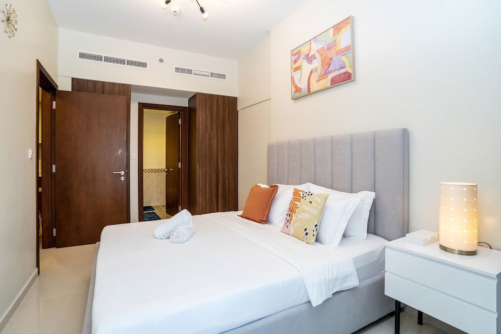 Дубай: Tanin - Fabulous Apt With Burj Khalifa View From Balcony
