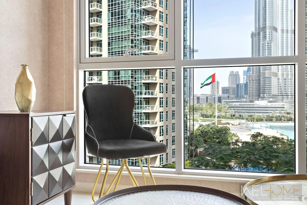 Дубай: WelHome - Luxurious apartment with Burj Khalifa views