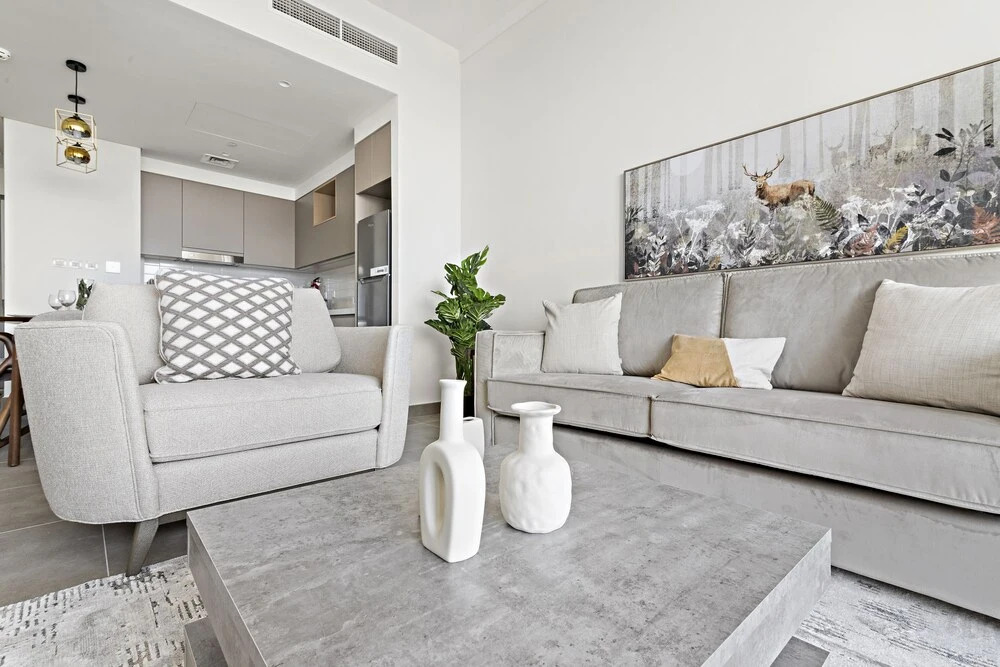 Дубай: WelHome - Stylish Condo With Cityscape View in Creek Harbour