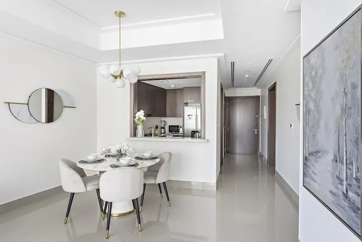Дубай: WelHome - Luxury Apartment Facing Burj Khalifa With Terrace