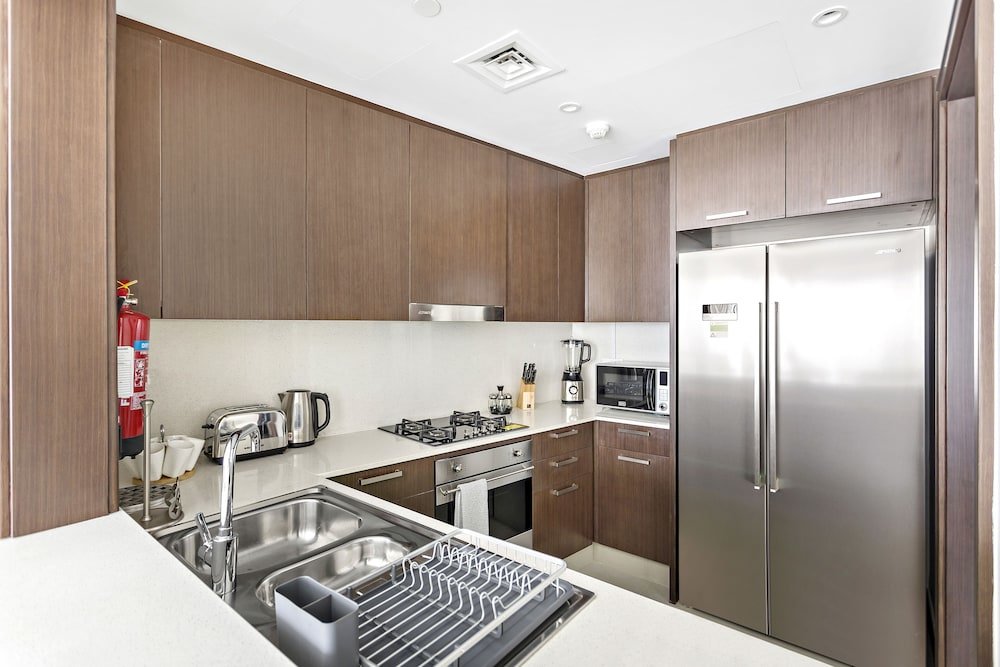 Дубай: WelHome - Luxury Apartment Facing Burj Khalifa With Terrace