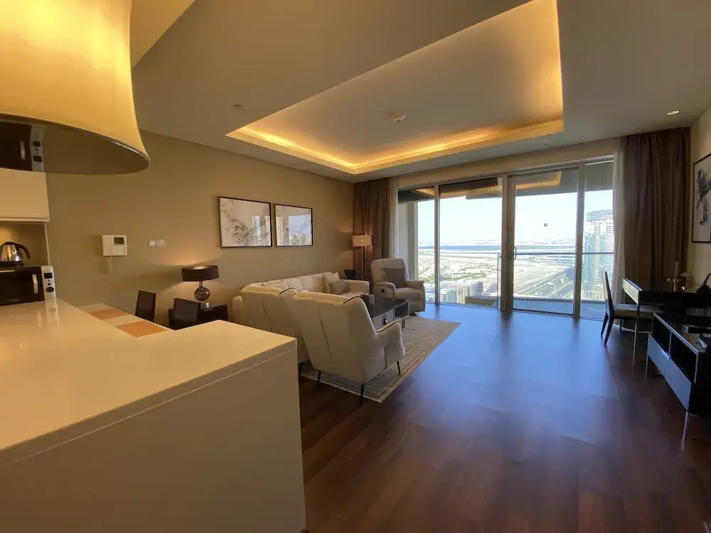 Дубай: SuperHost - Glamorous Apt with Terrace Overlooking Skyline I Address Dubai Mall